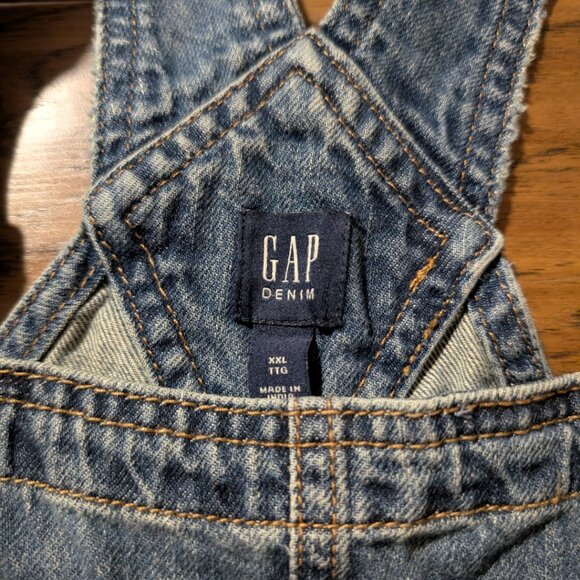 Gap kids denim overalls medium indigo blue size XXL - Picture 5 of 16